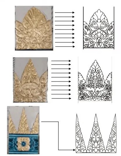 Hiasan prabu pada Masjid Agung Gedhe Kauman, sumber ; google.com